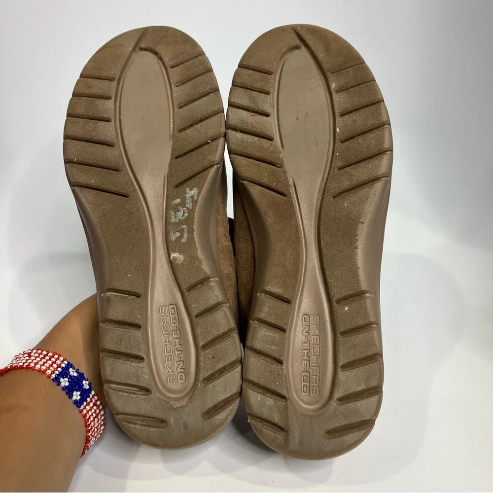 Skechers on‎ the go mary Jane Shoes tan brown women’s size 8.5 comfort shoes